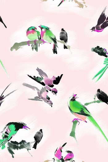 395722-叽叽喳喳水墨鸟儿