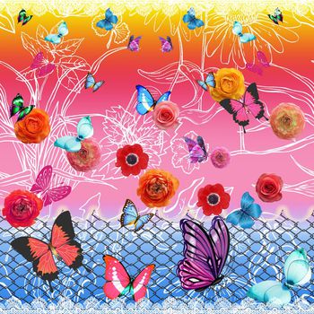 甜美印花华亿平台图片