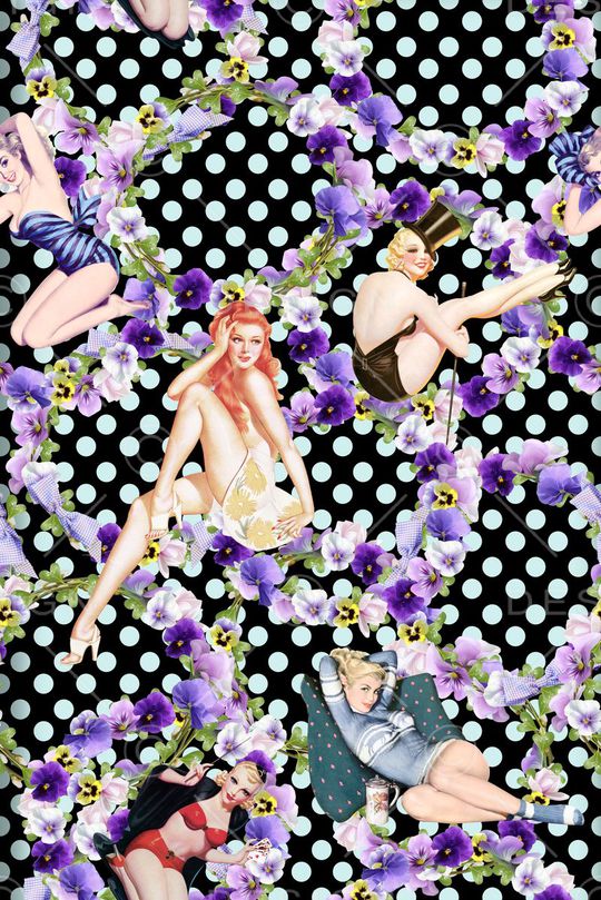 复古印花华亿平台图片