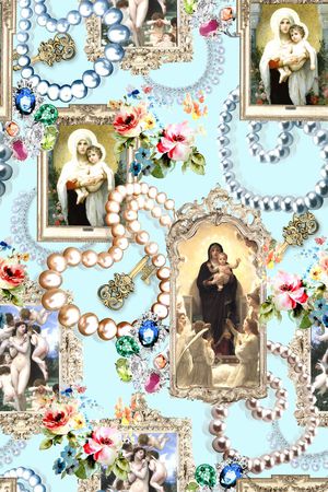 欧式印花华亿平台图片