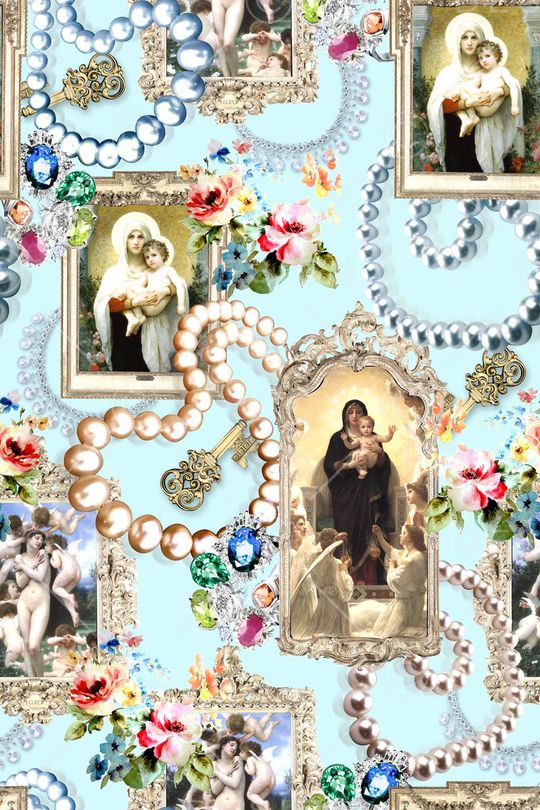 欧式印花华亿平台图片