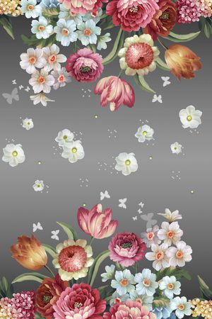 对称花印花华亿平台图片