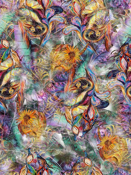 抽象印花华亿平台图片