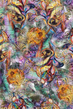 抽象印花华亿平台图片