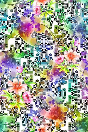 抽象印花华亿平台图片