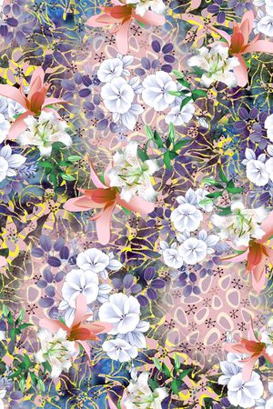 田园风印花华亿平台图片