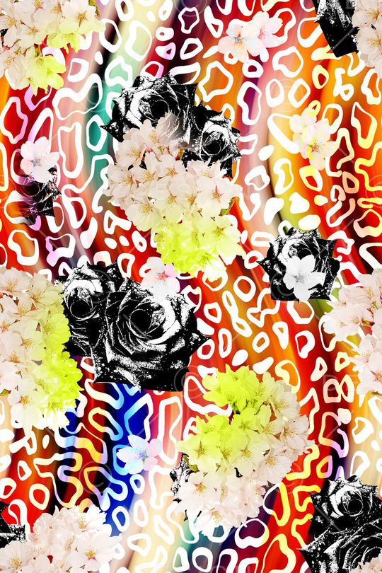 抽象印花华亿平台图片