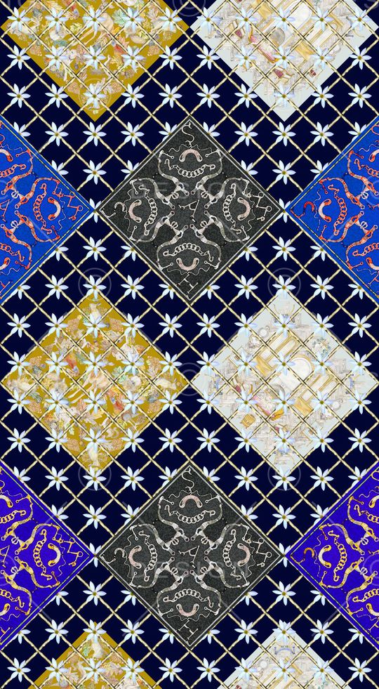 格子印花华亿平台图片