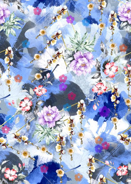 抽象印花华亿平台图片