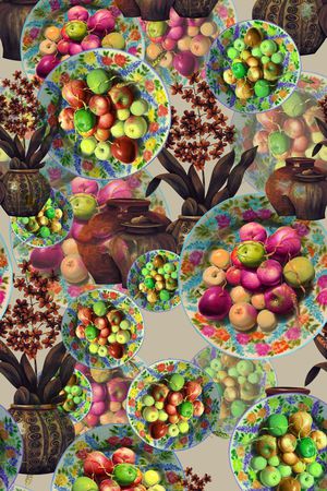 欧式印花华亿平台图片