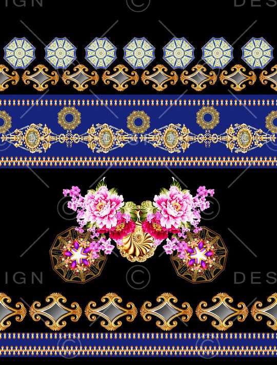 欧式复古印花华亿平台图片