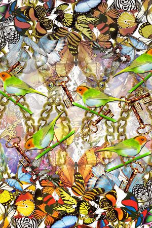 时尚绚丽印花华亿平台图片