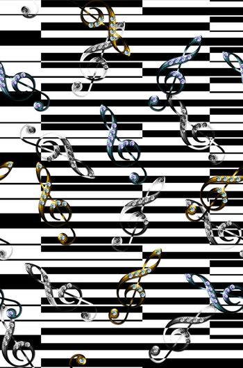 396261-几何条纹琴谱钢琴键彩色条纹钻石音符