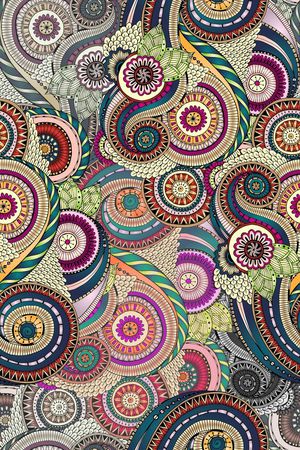 抽象几何花卉印花华亿平台图片