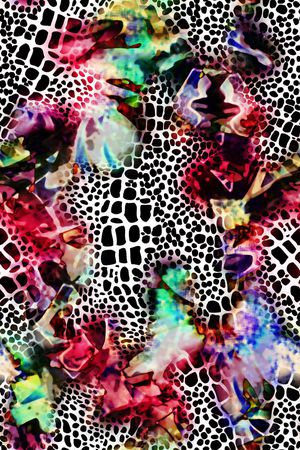 抽象印花华亿平台图片