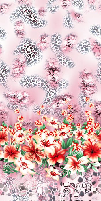 396319-豹纹花朵定位