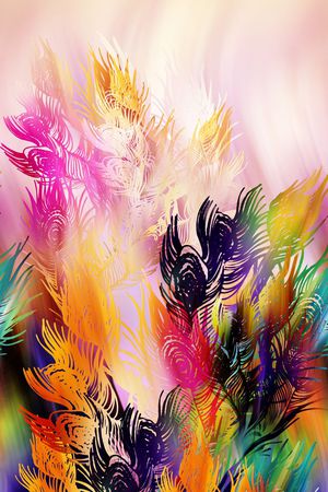 抽象印花华亿平台图片