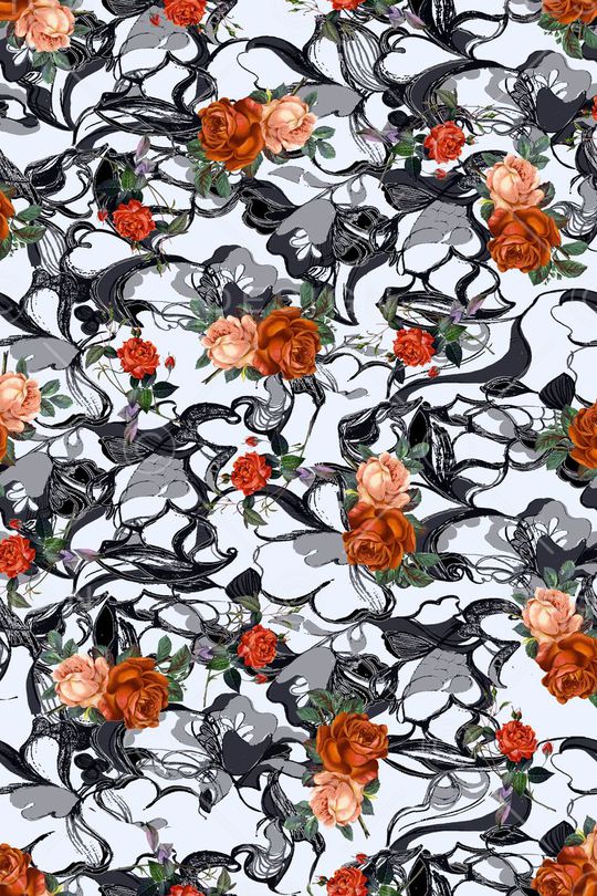 抽象肌理印花华亿平台图片