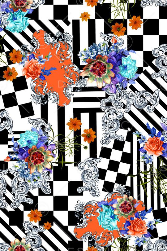 欧式花纹印花华亿平台图片