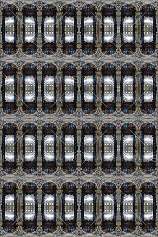 复古宫廷华丽风建筑教堂数码印花印花华亿平台图片