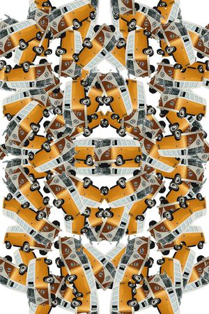 时尚复古满版车车印花华亿平台图片