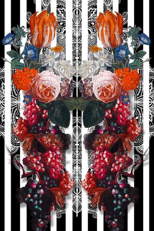 复古印花华亿平台图片