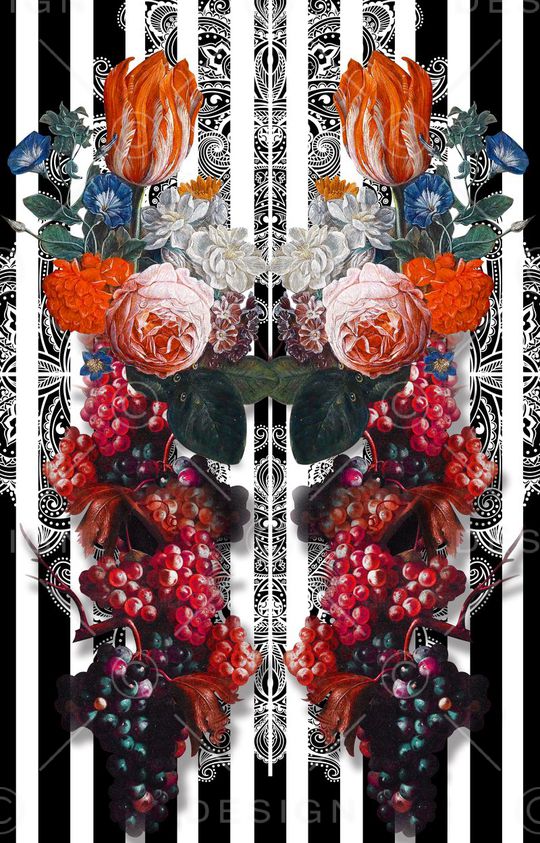 复古印花华亿平台图片