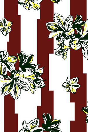 条子花印花华亿平台图片