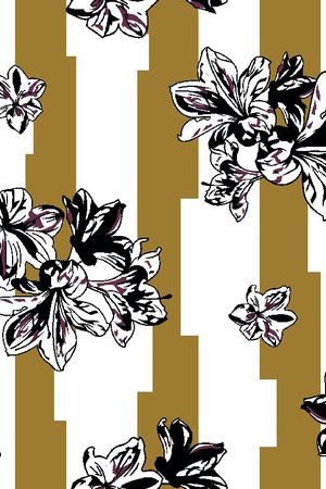 条子花印花华亿平台图片