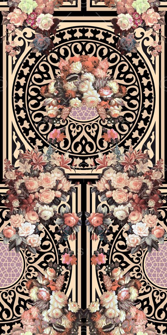 复古印花华亿平台图片