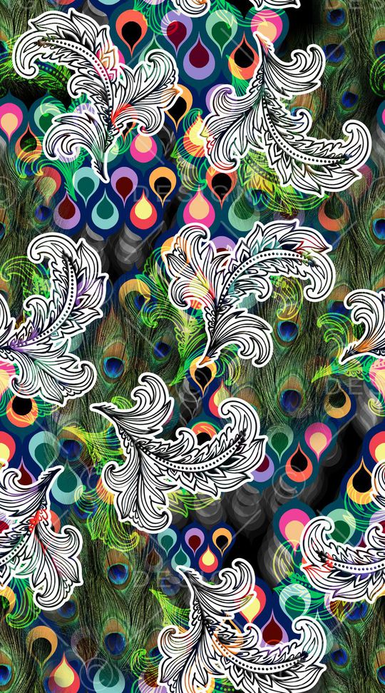 抽象印花华亿平台图片