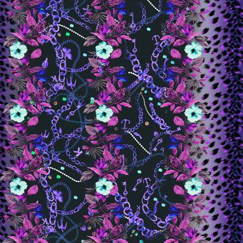 396597-链条植物热带印花