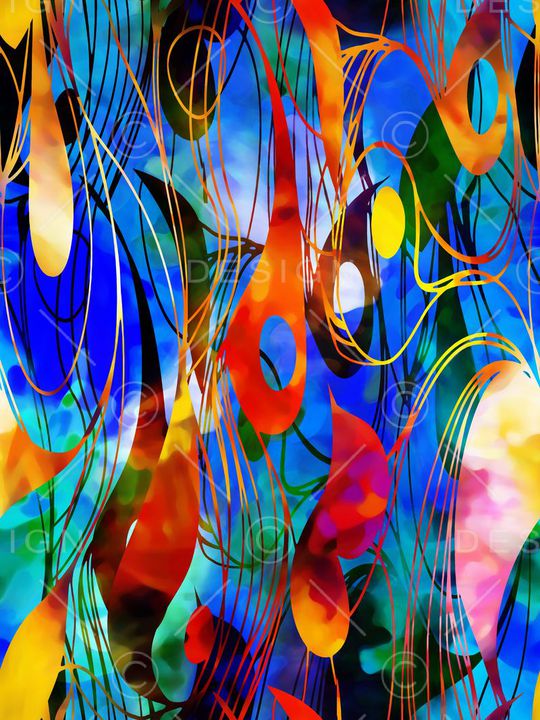 抽象印花华亿平台图片