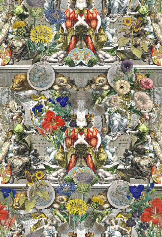 复古印花华亿平台图片