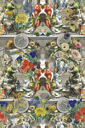 复古印花华亿平台图片