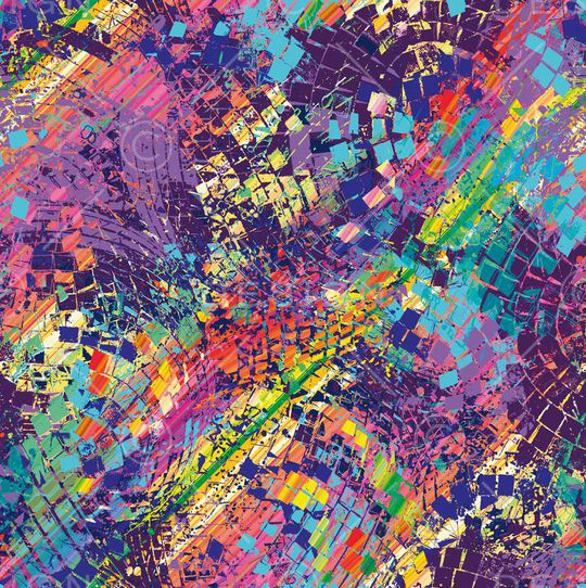 抽象数码印花印花华亿平台图片