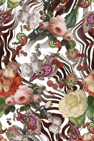 抽象印花华亿平台图片