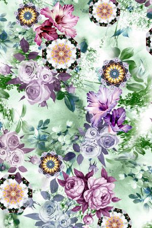 清新印花华亿平台图片