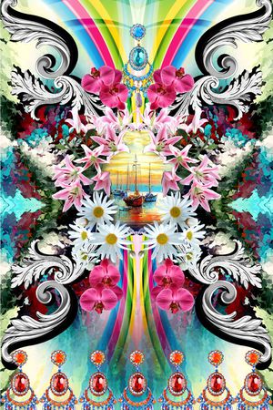 时尚印花华亿平台图片