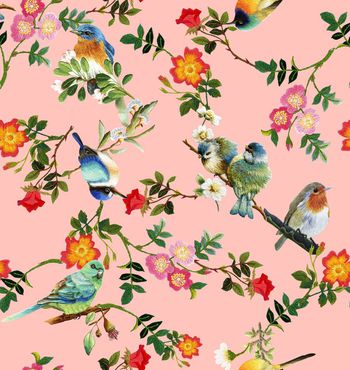 396958-宫廷风刺绣花鸟设计