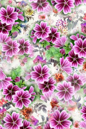 大气素雅印花华亿平台图片