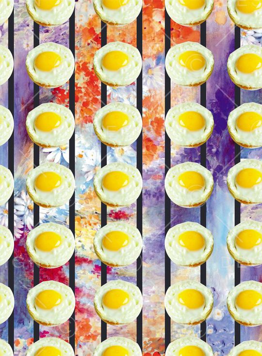 荷包蛋印花华亿平台图片