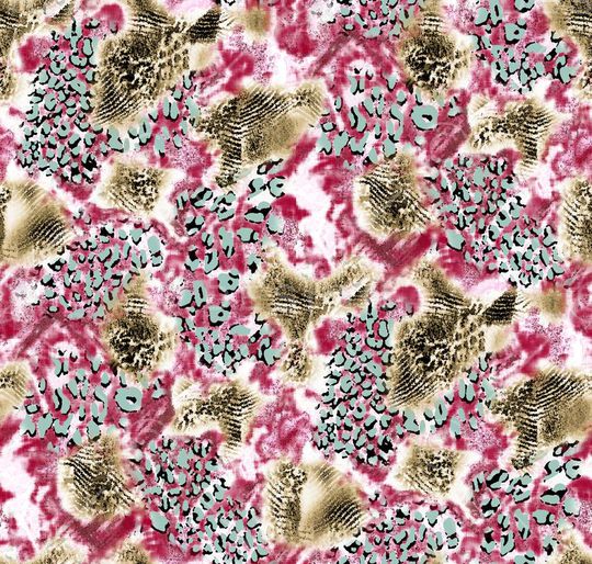 动物纹印花华亿平台图片