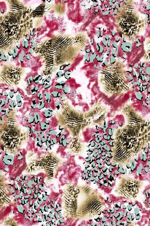 动物纹印花华亿平台图片