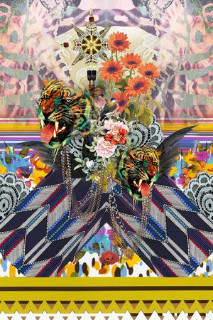 抽象印花华亿平台图片