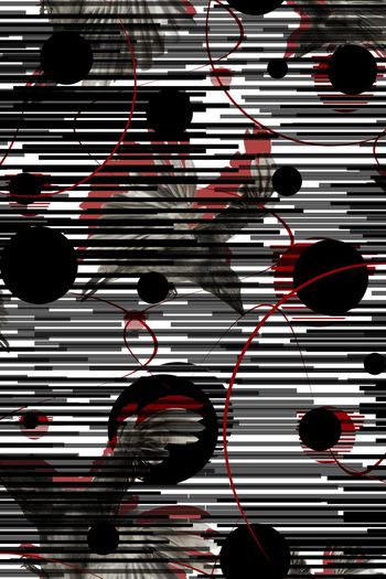 397151-黑暗条纹波点厮杀中的血色大红鹰