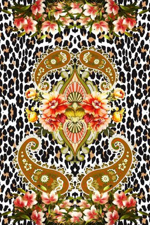 动物纹印花华亿平台图片