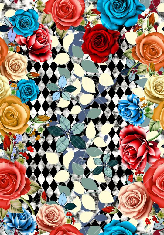 花卉印花华亿平台图片