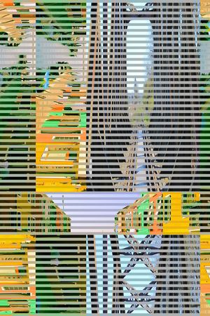 条纹印花华亿平台图片