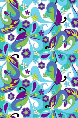 几何花卉印花华亿平台图片